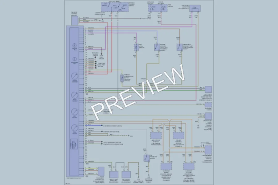 2007 Audi A4 Instrument Cluster wiring diagram preview