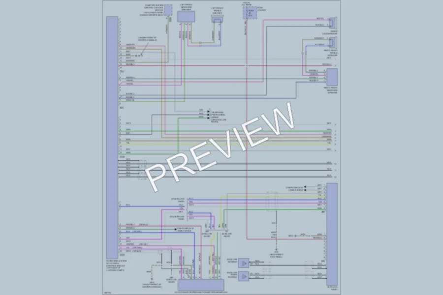 2007 Audi A4 Navigation wiring diagram preview