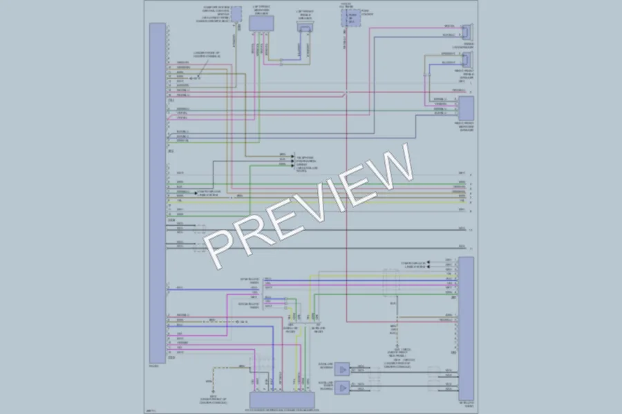 2007 Audi A4 Radio wiring diagram preview