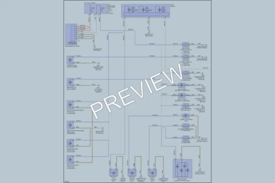2007 Audi A8L Interior Lights wiring diagram preview