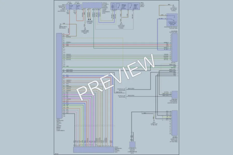2007 Audi A8L Navigation wiring diagram preview