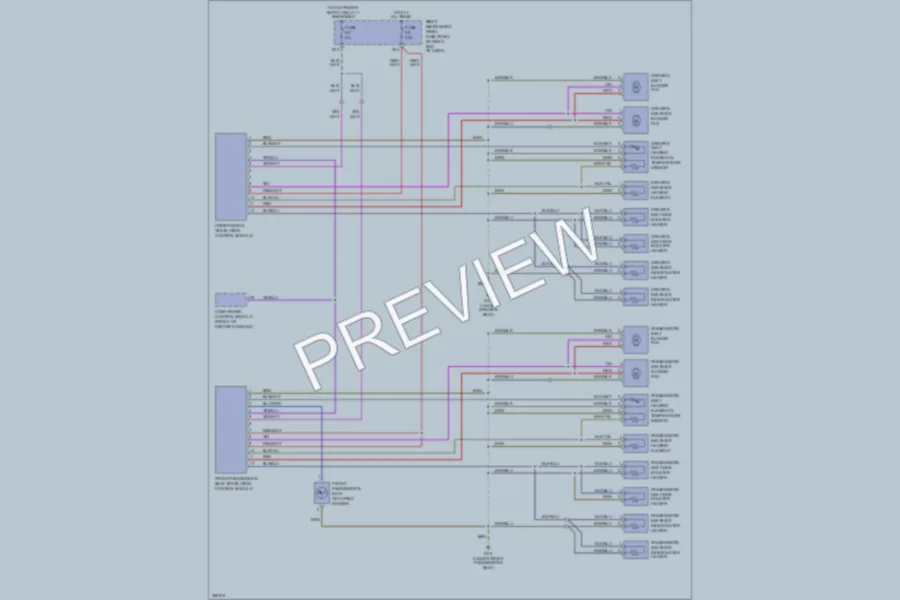 2007 Audi A8L Power Seats wiring diagram preview