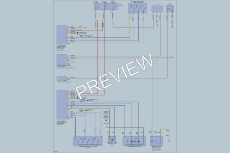 2007 Audi Q7 Anti Theft wiring diagram preview