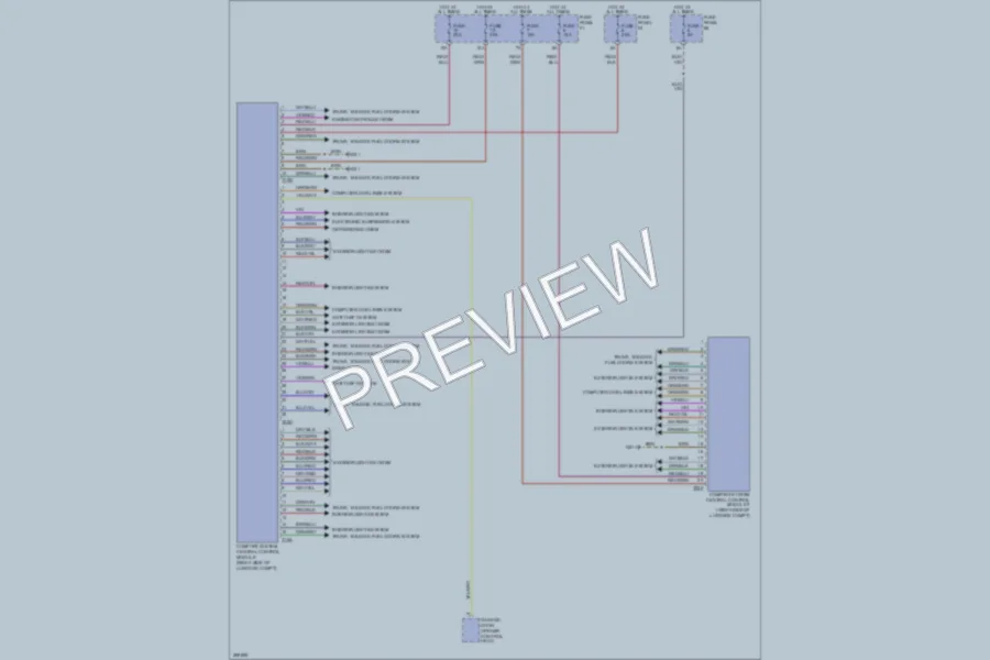 2007 Audi Q7 Body Control Modules wiring diagram preview