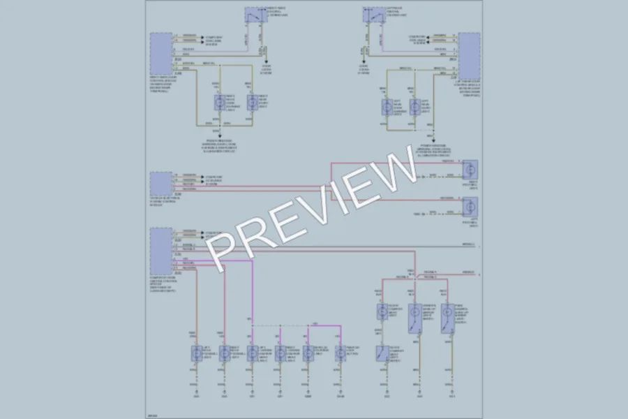 2007 Audi Q7 Interior Lights wiring diagram preview