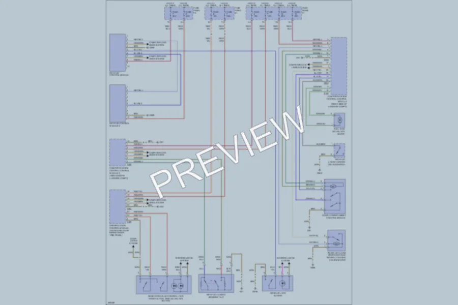 2007 Audi Q7 Trunk Tailgate Fuel Door wiring diagram preview