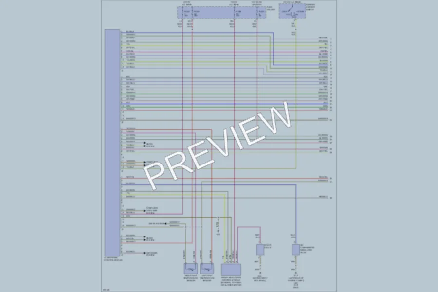 2007 Audi RS4 Air Conditioning wiring diagram preview