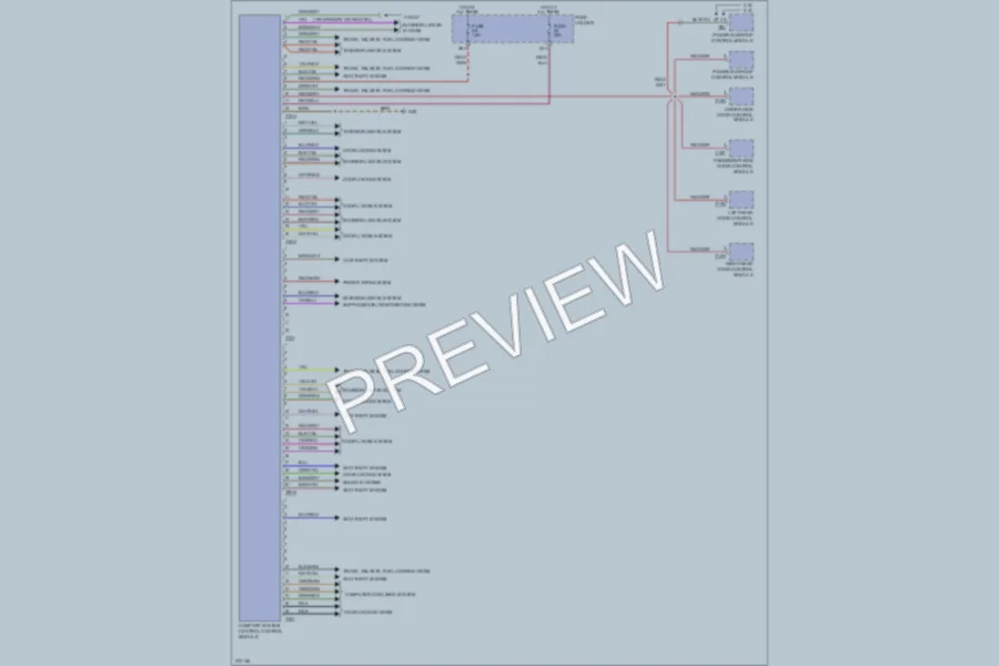 2007 Audi RS4 Body Control Modules wiring diagram preview