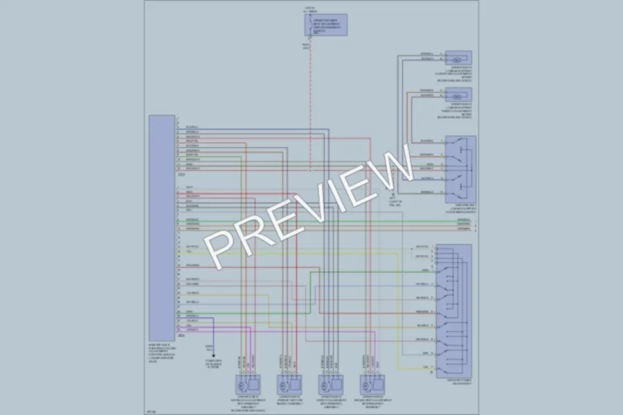 2007 Audi RS4 Memory Systems wiring diagram preview