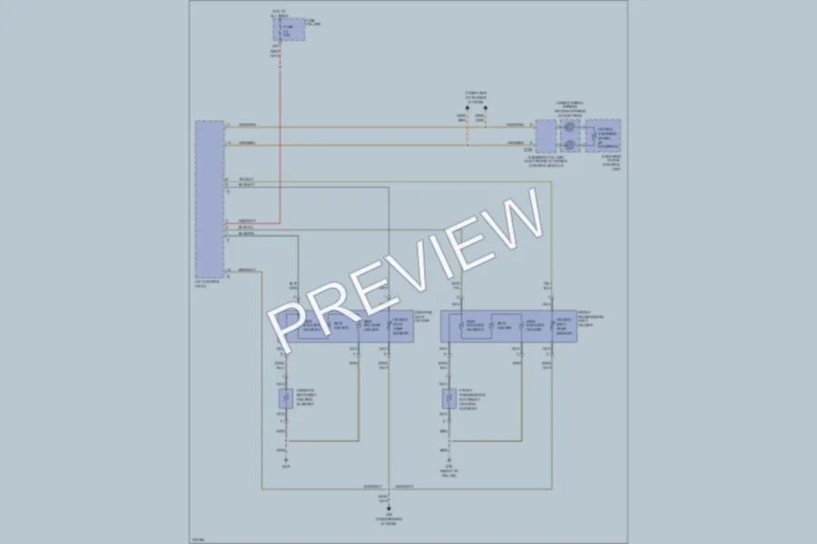 2007 Audi RS4 Power Seats wiring diagram preview