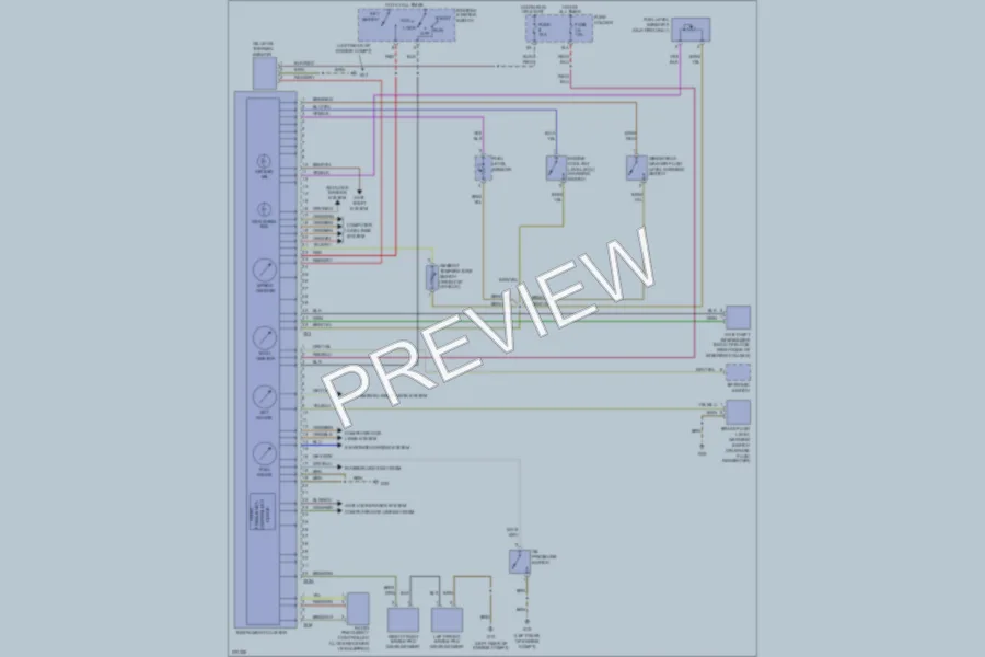 2007 Audi S4 Instrument Cluster wiring diagram preview