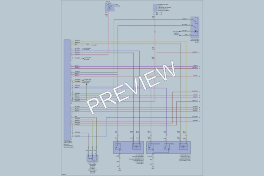 2007 Audi S4 Power Top Sunroof wiring diagram preview