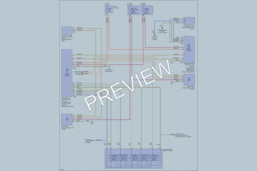 2007 Audi S4 Power Windows wiring diagram preview