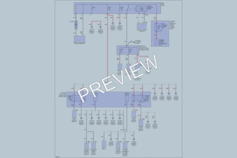 2007 Audi S6 Power Distribution wiring diagram preview