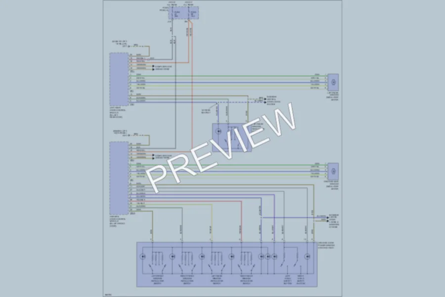 2007 Audi S6 Power Windows wiring diagram preview