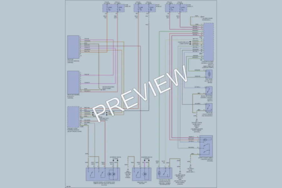 2007 Audi S6 Trunk Tailgate Fuel Door wiring diagram preview