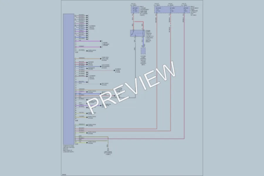 2007 Audi S8 Body Control Modules wiring diagram preview