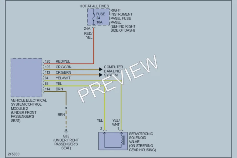 2007 Audi S8 Electronic Power Steering wiring diagram preview
