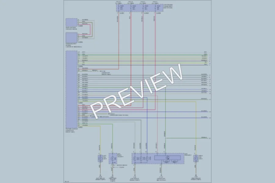 2007 BMW 328i Headlights wiring diagram preview