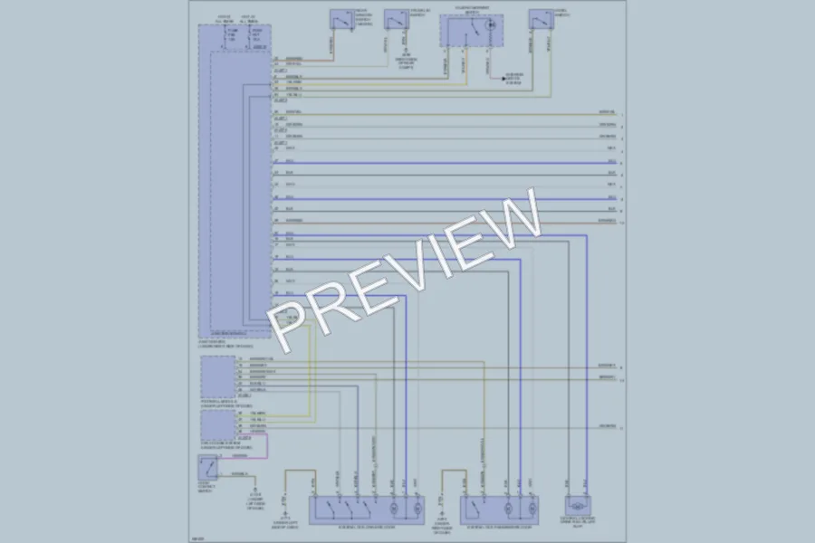 2007 BMW 328i Power Door Locks wiring diagram preview