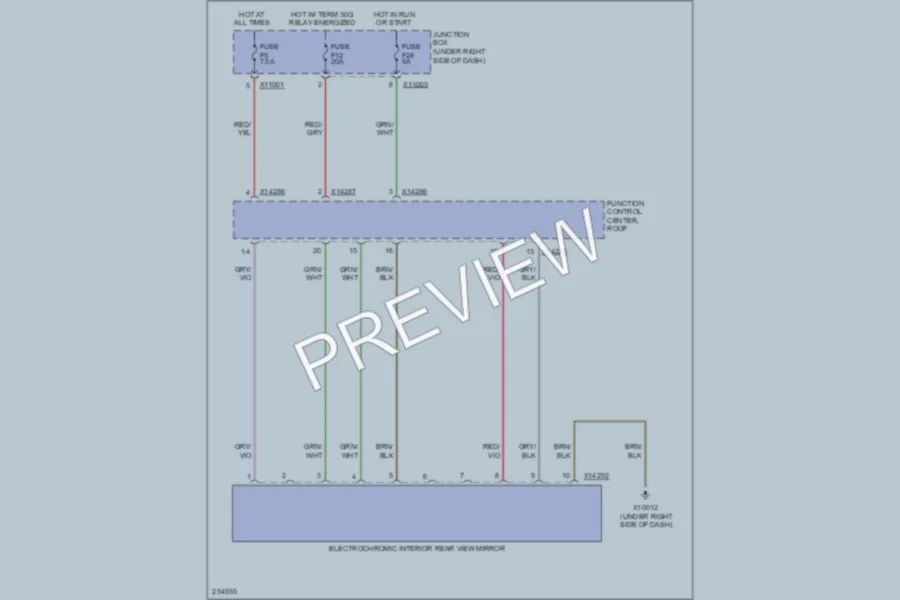 2007 BMW 328xi Power Mirrors wiring diagram preview