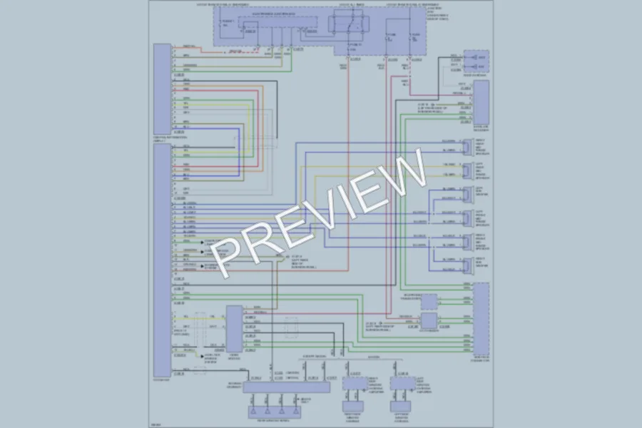 2007 BMW 328xi Radio wiring diagram preview