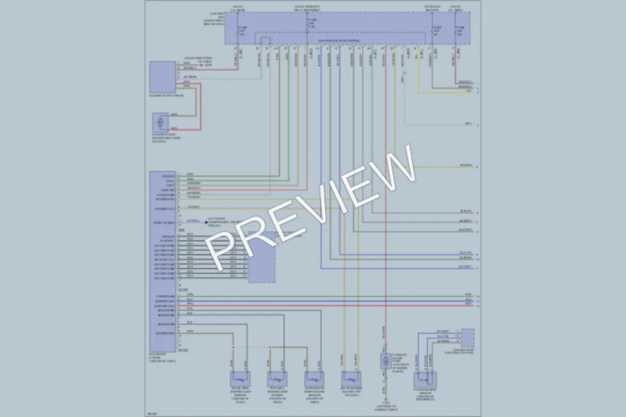 2007 BMW 335xi Air Conditioning wiring diagram preview
