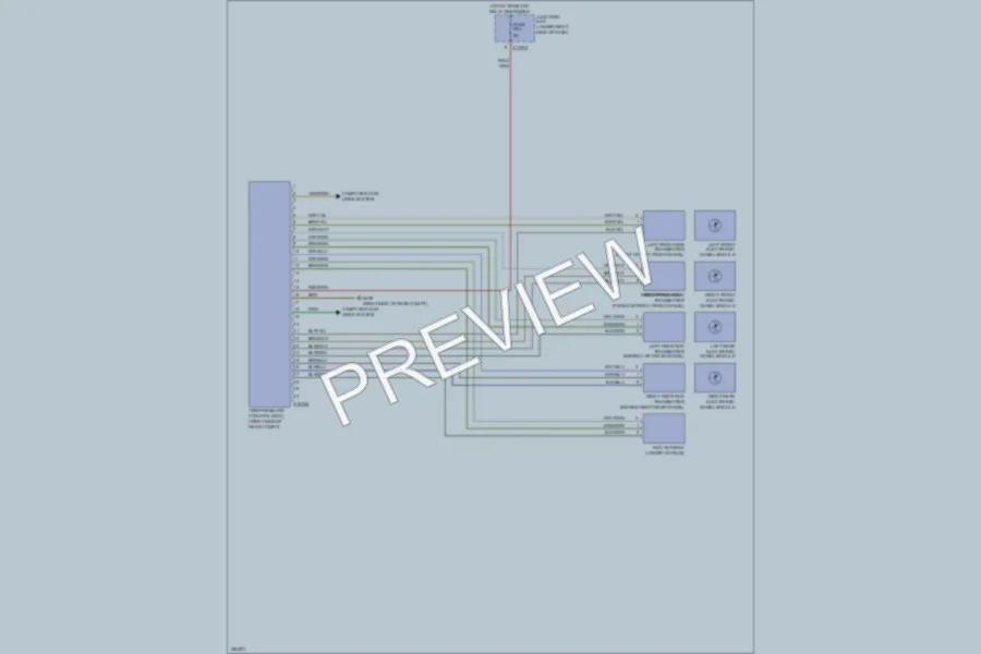 2007 BMW 335xi Warning Systems wiring diagram preview