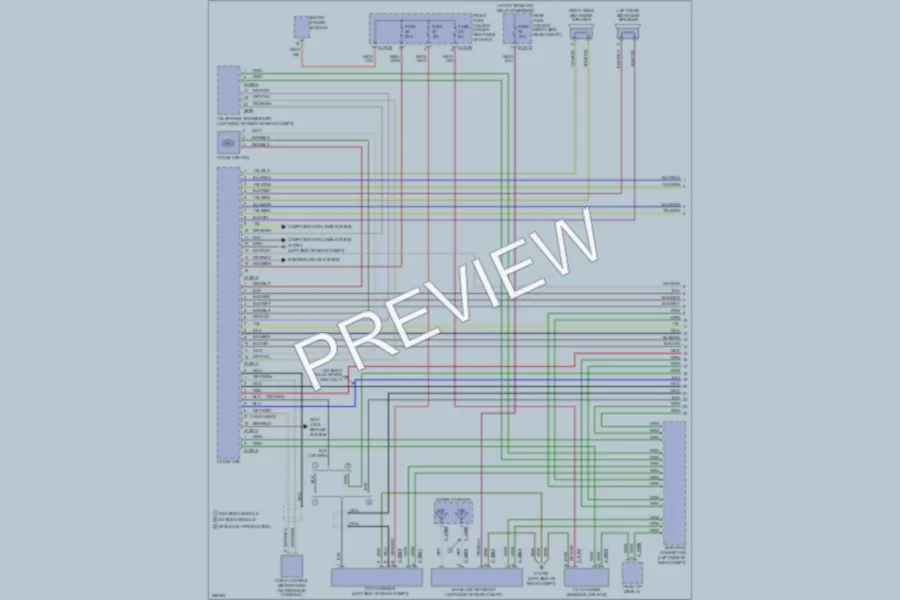 2007 BMW 530i Navigation wiring diagram preview