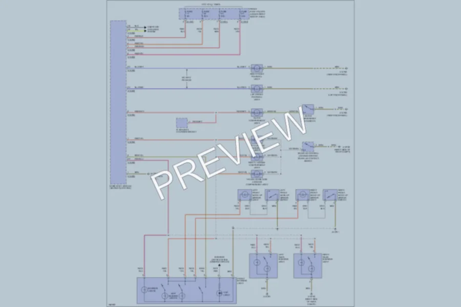 2007 BMW 530xi Interior Lights wiring diagram preview