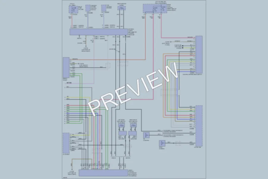 2007 BMW 530xi Radio wiring diagram preview