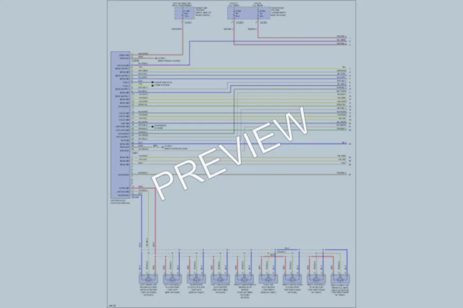 2007 BMW 550i Air Conditioning wiring diagram preview