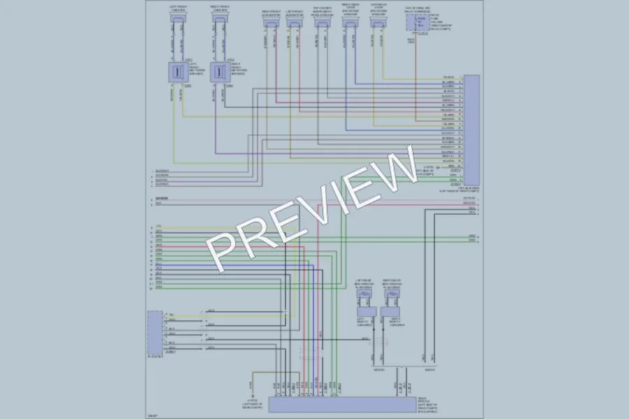 2007 BMW 550i Radio wiring diagram preview