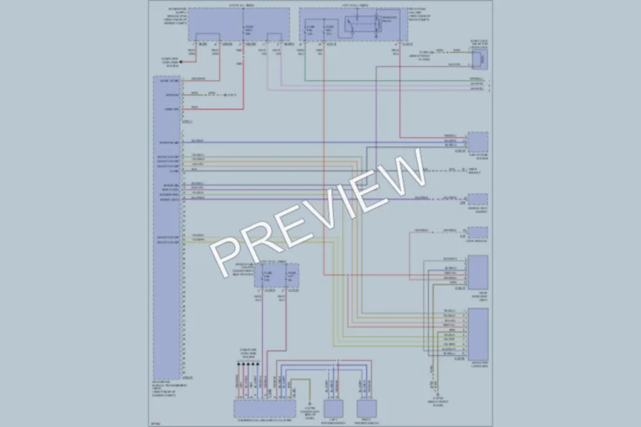 2007 BMW 550i Transmission wiring diagram preview