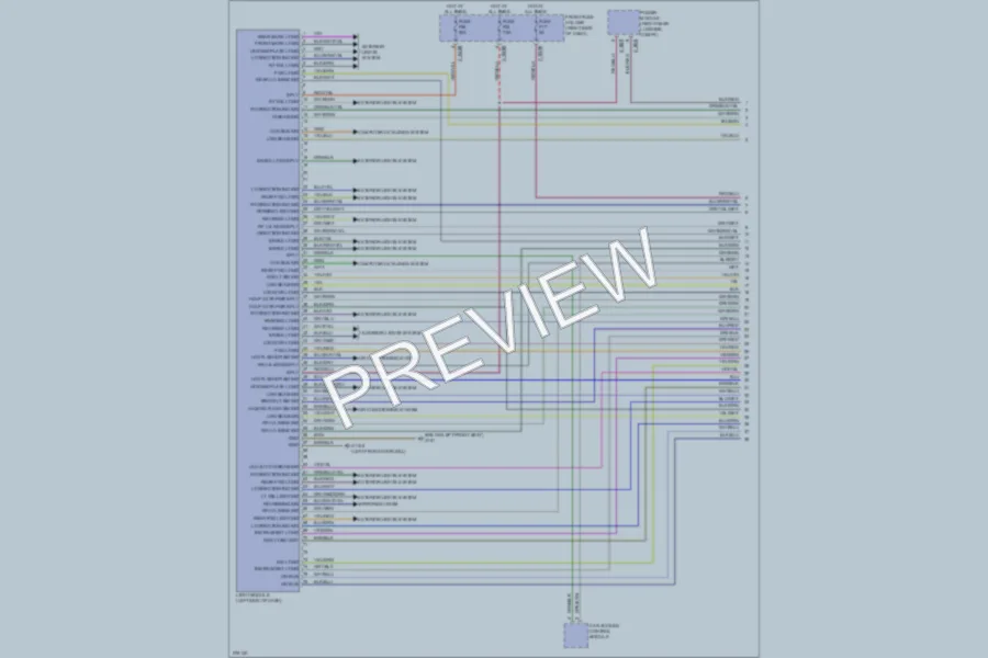 2007 BMW 750Li Headlights wiring diagram preview