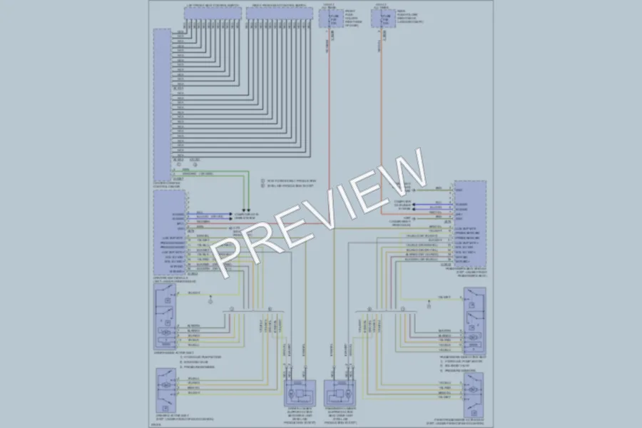 2007 BMW 750Li Power Seats wiring diagram preview