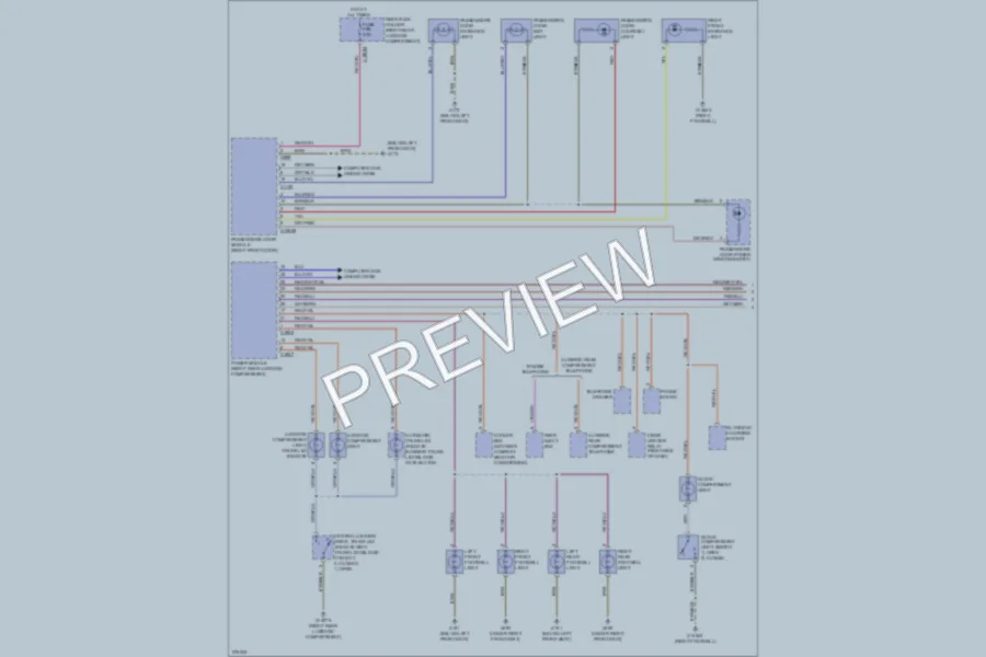 2007 BMW 750i Interior Lights wiring diagram preview