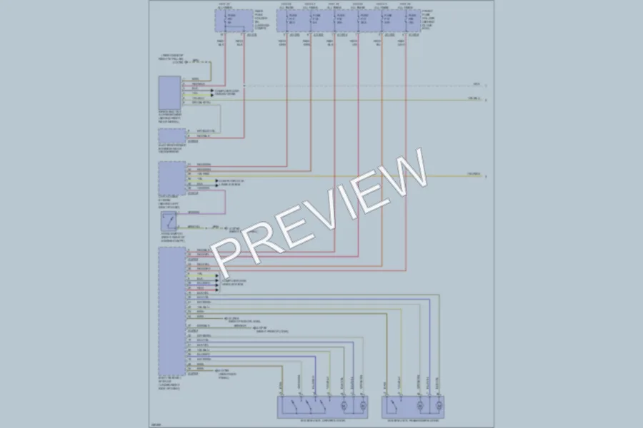 2007 BMW M6 Power Door Locks wiring diagram preview