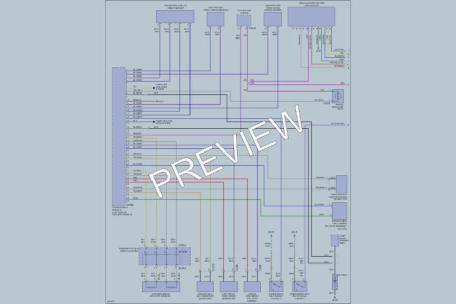 2007 BMW M6 Supplemental Restraints wiring diagram preview