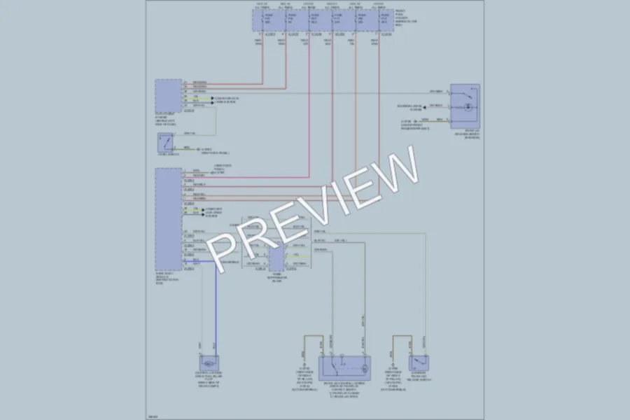 2007 BMW M6 Trunk Tailgate Fuel Door wiring diagram preview