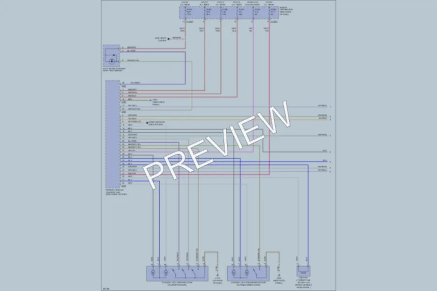 2007 BMW MRoadster Power Door Locks wiring diagram preview