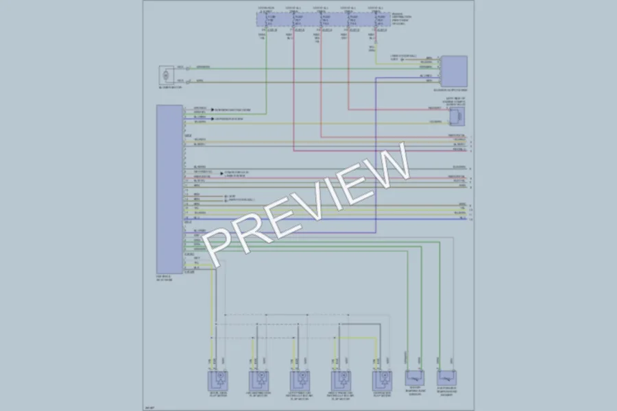 2007 BMW X3 Air Conditioning wiring diagram preview