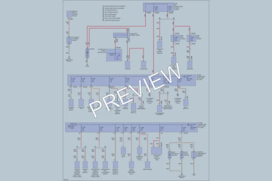 2007 BMW X3 Power Distribution wiring diagram preview
