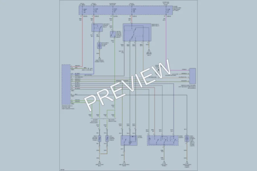 2007 BMW X3 Wiper Washer wiring diagram preview