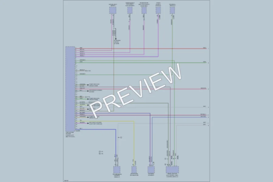 2007 BMW X5 Anti Theft wiring diagram preview