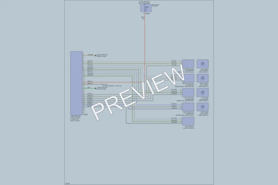 2007 BMW X5 Warning Systems wiring diagram preview