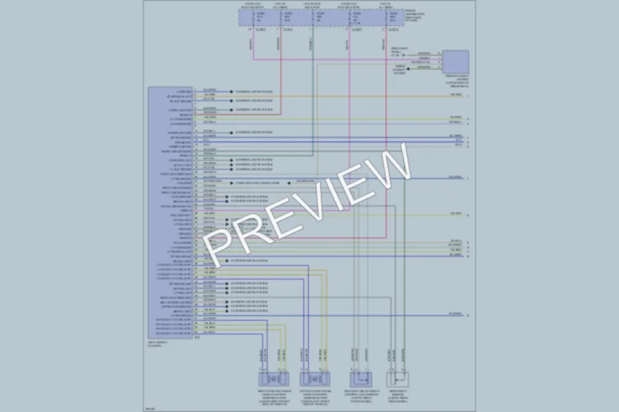 2007 BMW Z4 Headlights wiring diagram preview