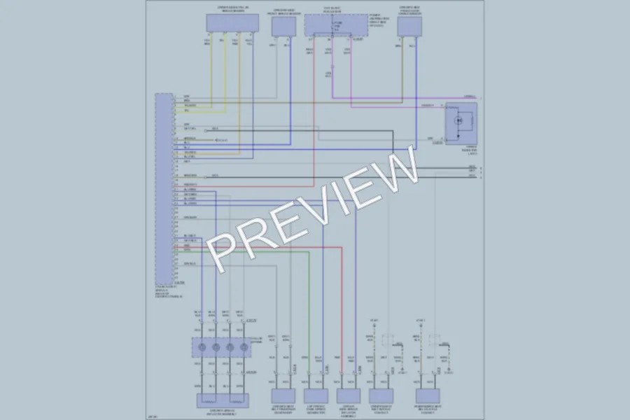 2007 BMW Z4 Supplemental Restraints wiring diagram preview
