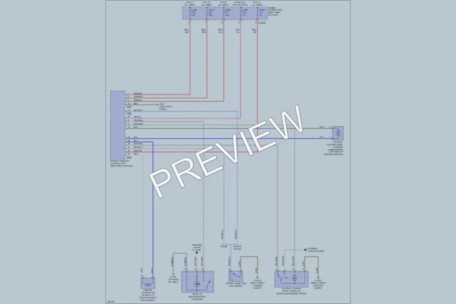 2007 BMW Z4 Trunk Tailgate Fuel Door wiring diagram preview