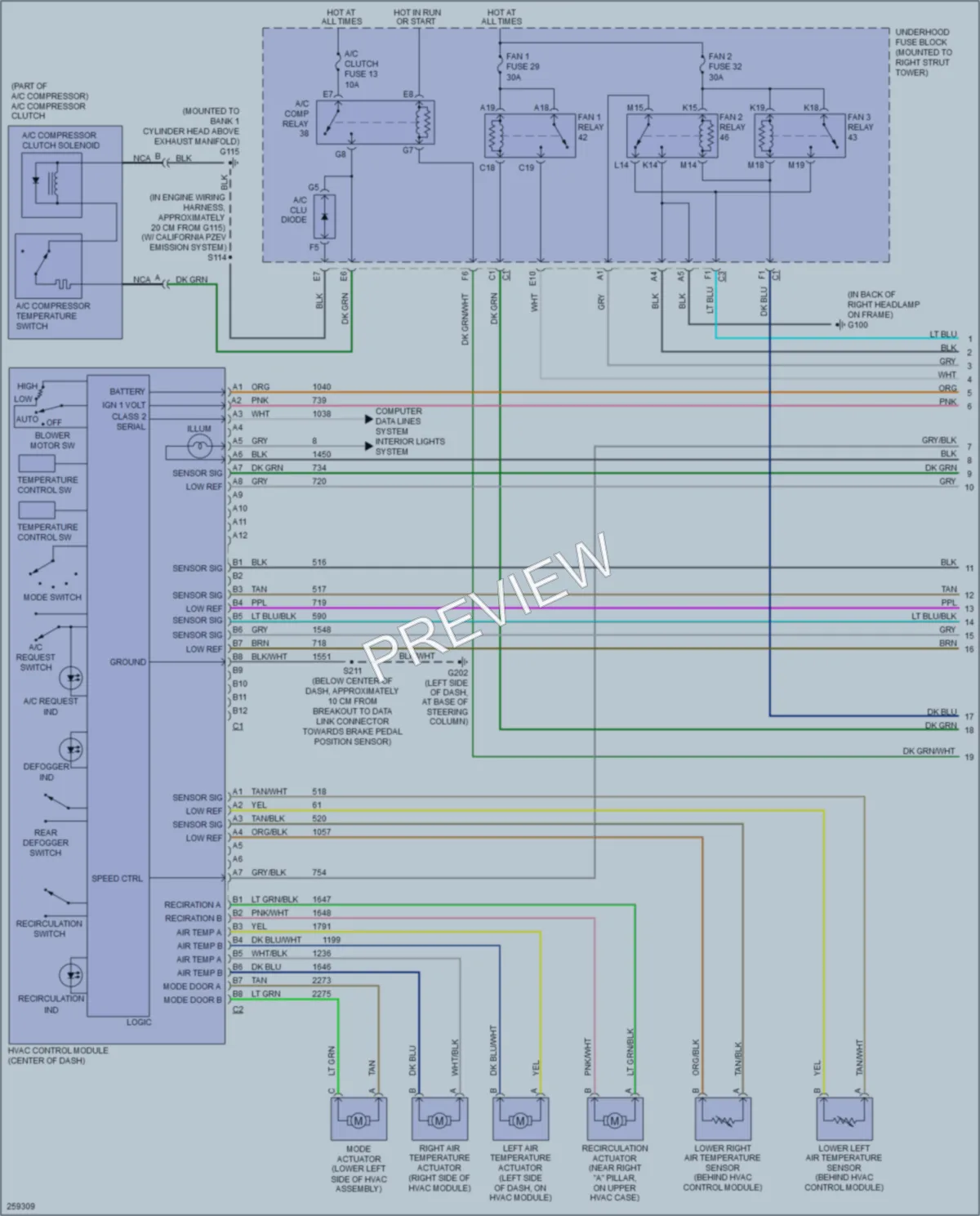 2007 Buick Allure Air Conditioning wiring diagram preview